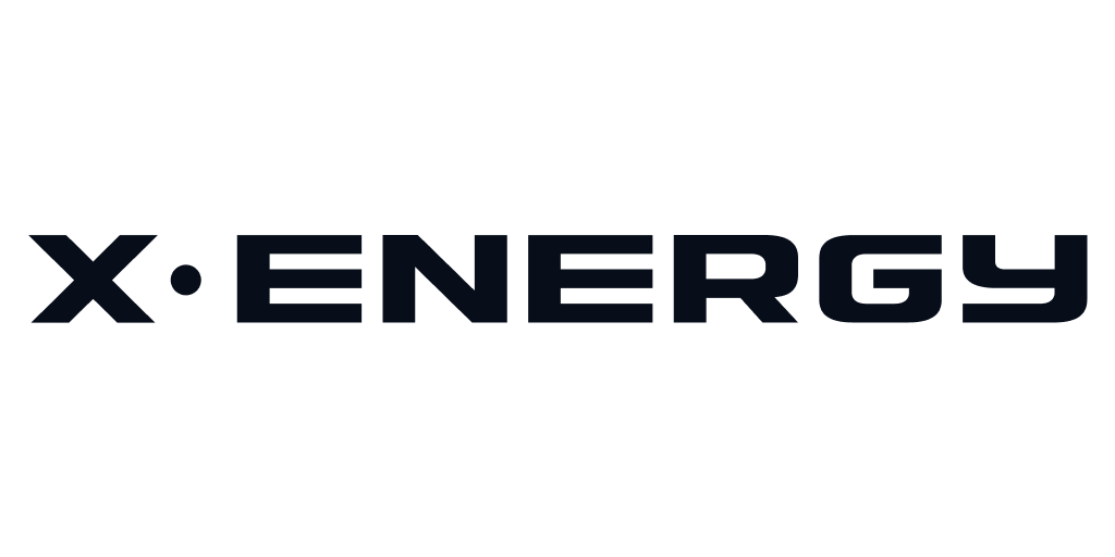 X•ENERGY logo in bold dark blue lettering.